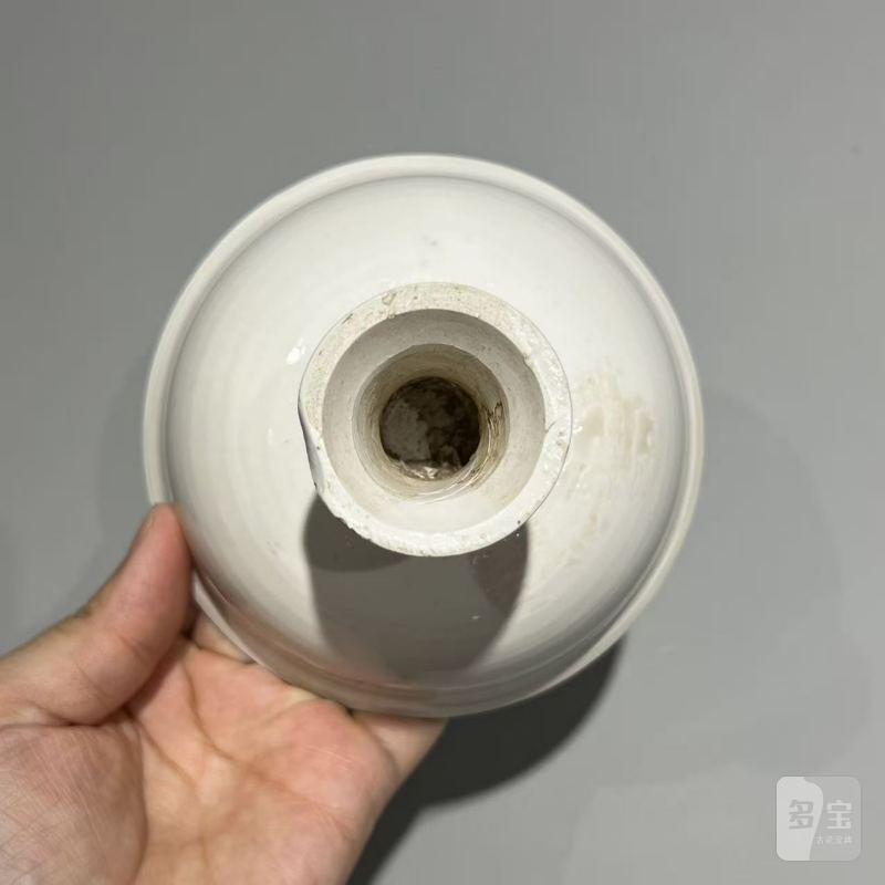 明代 白釉高足杯 - 图6